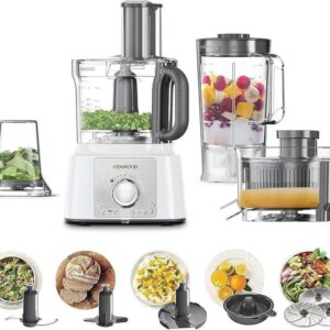 محضر الطعام كينوود 1000 وات بعصارة أبيض