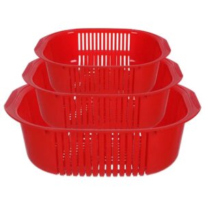 طقم مصفاه 3 قطع بلاستيك