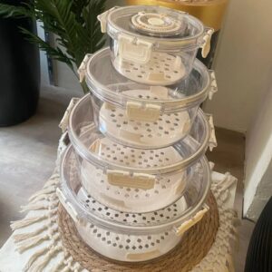 طقم تلاجه 4 قطع بالتايمر اكسفورد