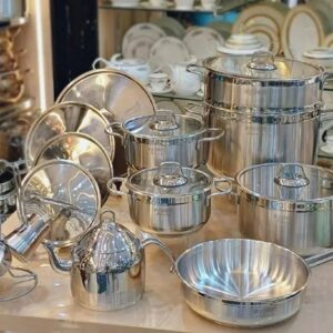 طقم حلل استانلس "Ayperi" 20 قطعة