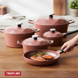 طقم تيتانيوم نيوفلام 9 قطع مضلع