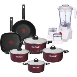 طقم تيفال زهران ارميتال مع خلاط