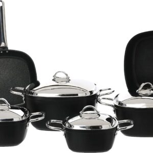 طقم تيتانيوم سافلون تركي مربع 10 قطع 