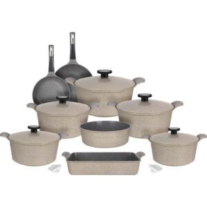 طقم حلل جرانيت نيوفلام 14 قطعة