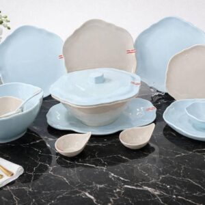 طقم ملامين اسباني 38 قطعه